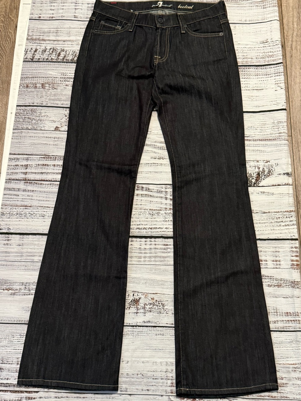 7 For All Mankind Made In Italy Bootcut Jeans Dark Wash Size 29